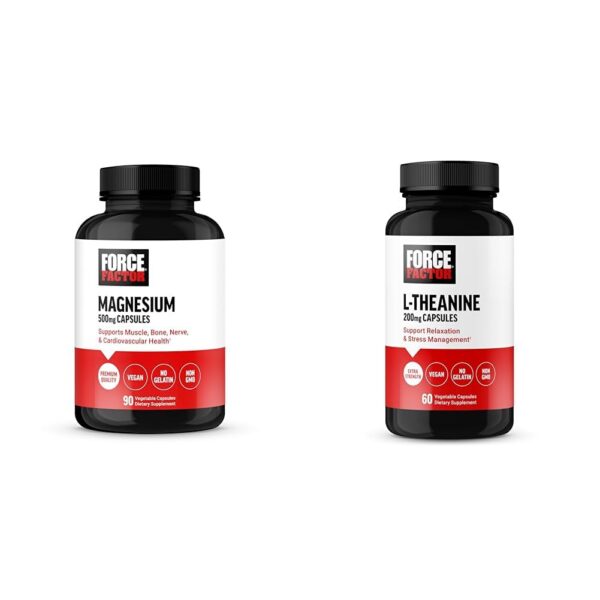 Frasco Force Factor Magnesio y L-Theanine