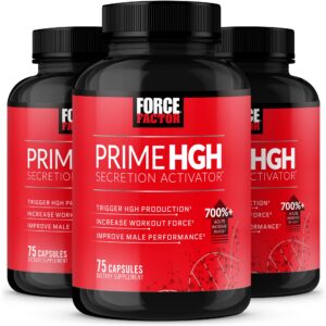 Force Factor Prime Activador HGH suplemento rendimiento fuerza 225 capsulas