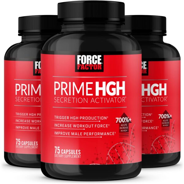Force Factor Prime Activador HGH suplemento rendimiento fuerza 225 capsulas