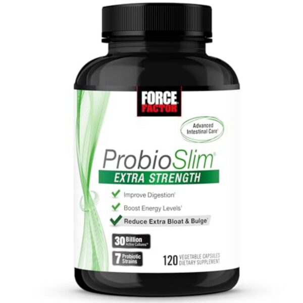 Force Factor ProbioSlim probióticos extra fuerte 120 cápsulas