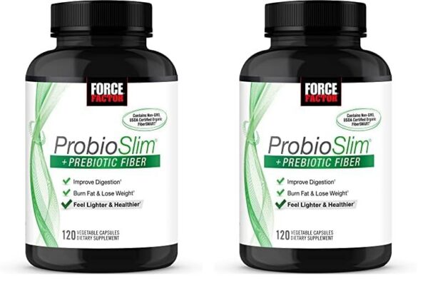 Force Factor ProbioSlim suplemento pérdida de peso 120 cápsulas empaque frontal