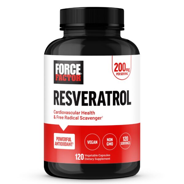 Frente de envase Force Factor Resveratrol
