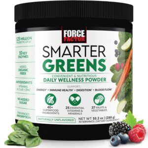 Version 1.0.0 Force Factor Smarter Greens polvo superalimentos 30 porciones