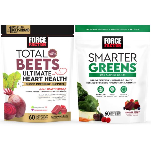 Version 1.0.0 Force Factor Total Beets gomitas con CoQ10 vista frontal