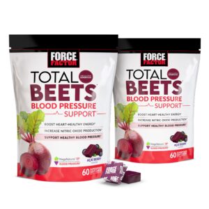 Force Factor Total Beets paquete frontal masticables remolacha