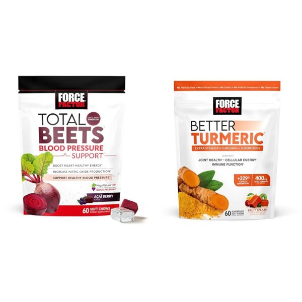 Version 1.0.0 Force Factor Total Beets suplemento corazón 60 masticables