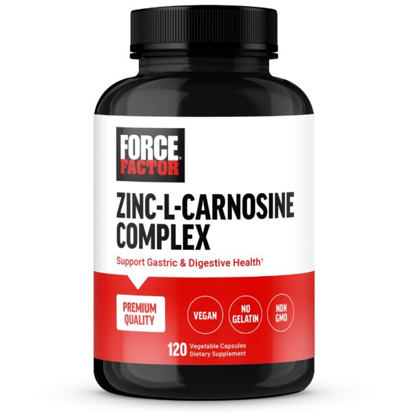 Version 1.0.0 FORCE FACTOR Zinc L-Carnosine cápsulas frasco