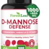 ForestLeaf D Mannose cápsulas 1000mg salud urinaria 60 cápsulas