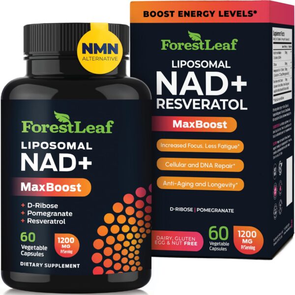 Frente de NAD+ ForestLeaf con resveratrol