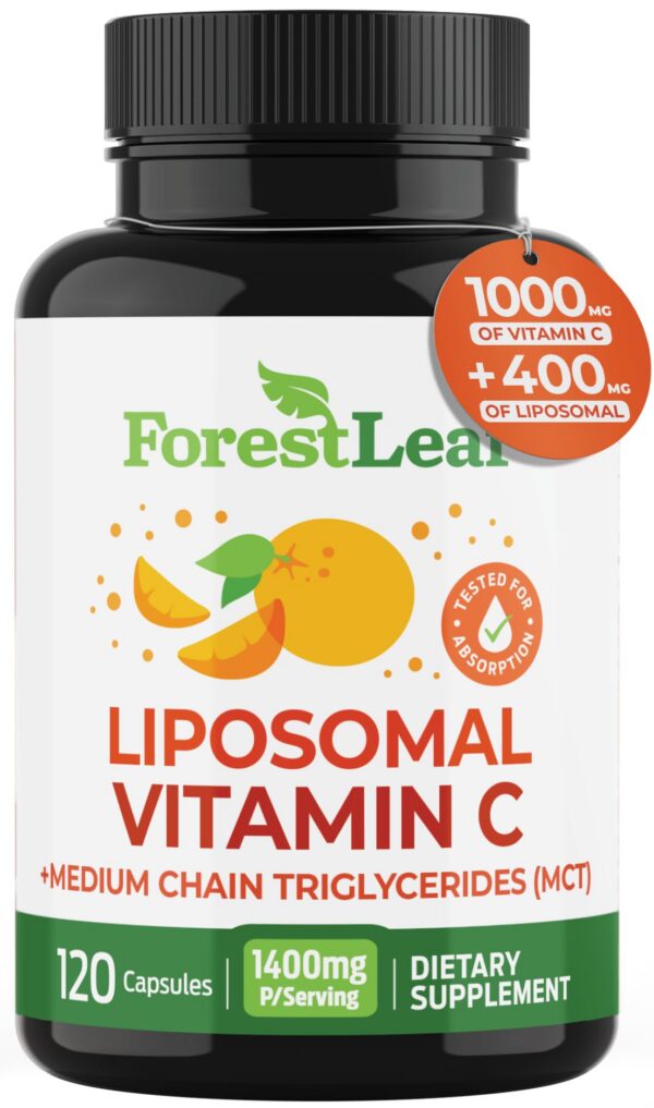 Version 1.0.0 ForestLeaf vitamina c liposomal 1000mg cápsulas veganas frasco