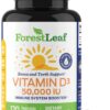 ForestLeaf vitamina D3 50000 IU cápsulas pequeñas 120 unidades