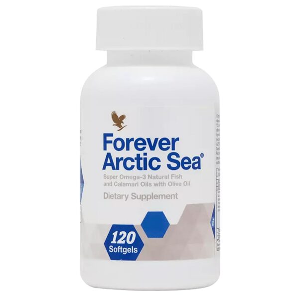 Frente del envase Forever Living Arctic Sea Omega-3