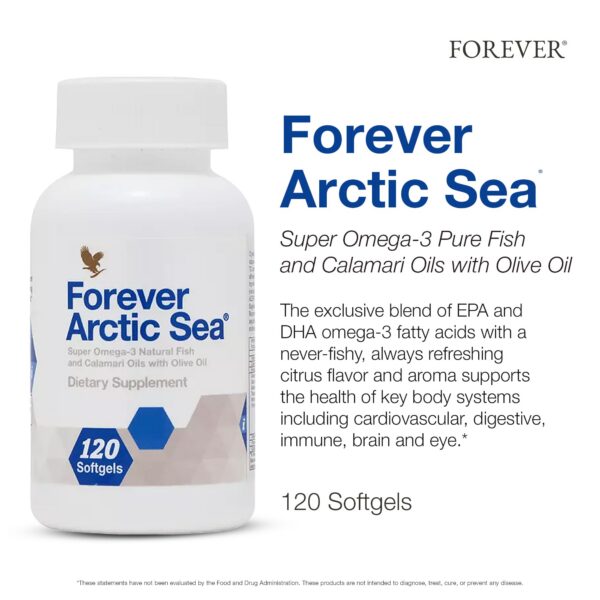 Etiqueta lateral Arctic Sea Omega-3