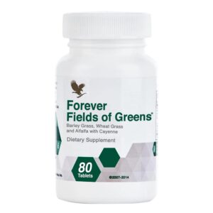Version 1.0.0 Forever Living Fields of Greens frasco 80 tabletas