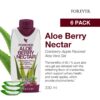 Forever Living Néctar Aloe Berry etiqueta botella pack 6