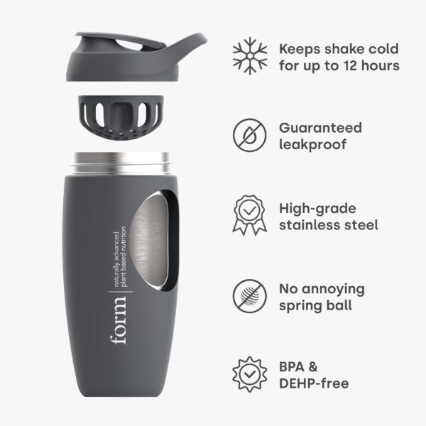 Marcación de 550 ml en shaker Form