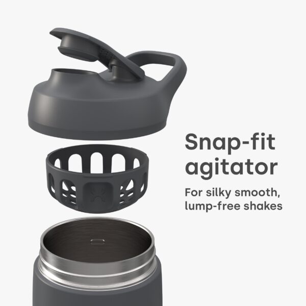Tapa y agitador Snap-Fit en shaker Form