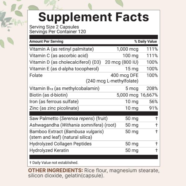Fórmula 14 en 1 para el crecimiento del cabello