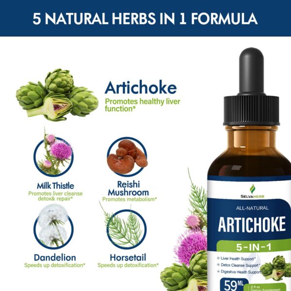 Fórmula 5 en 1 Selvaherb para soporte hepático