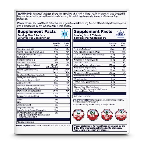 Version 1.0.0 Fórmula AM/PM del multivitamínico KAL Plus para mujeres mayores de 50