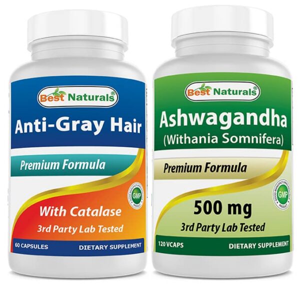 Version 1.0.0 Fórmula anti canas con Ashwagandha 500 mg Best Naturals