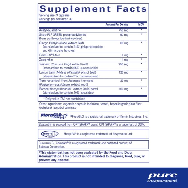 Fórmula de apoyo para la memoria Pure Encapsulations