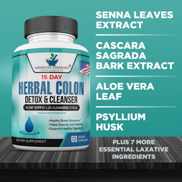 Fórmula avanzada American Standard Supplements para colon cleanse
