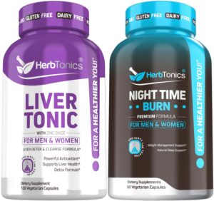 Fórmula detox para hígado con cardo mariano Herbtonics envase