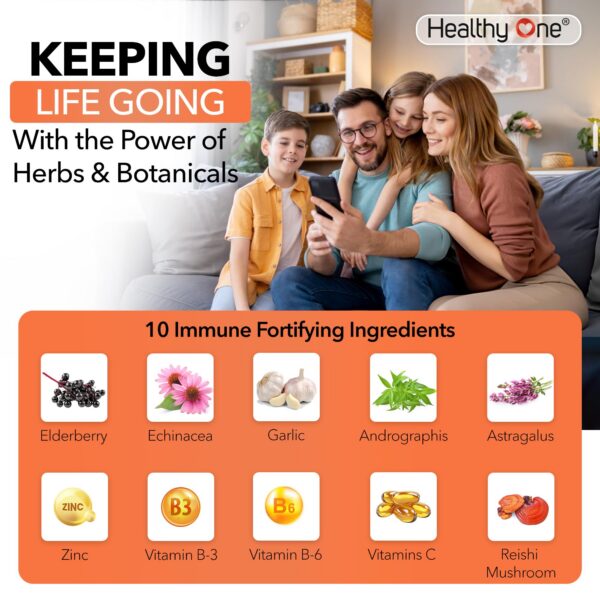 Version 1.0.0 Suplemento Healthy Immune caja frontal