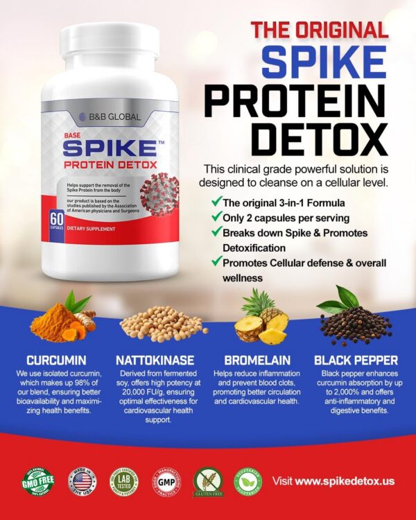 Fórmula integral Spike Protein Detox para bienestar y equilibrio