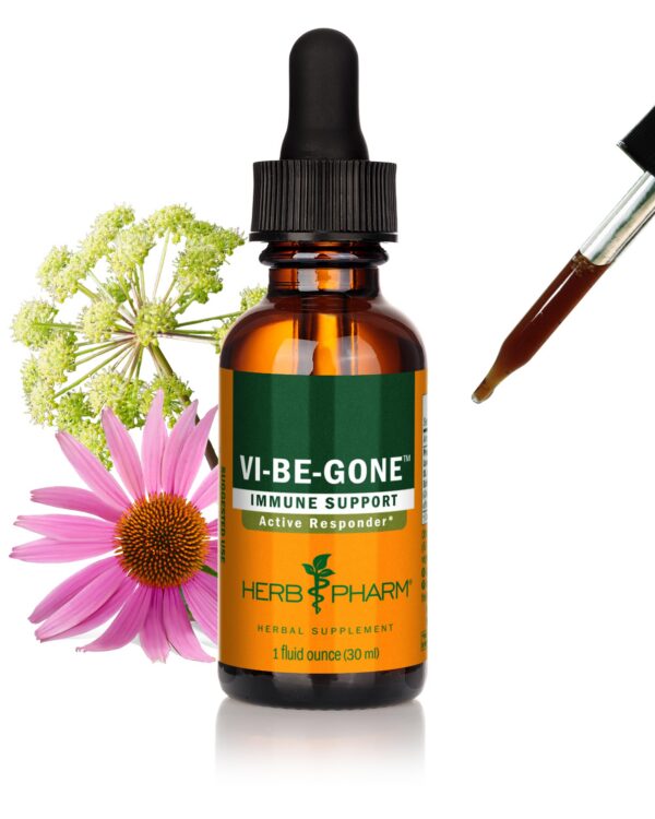 Fórmula líquida herbal Virattack con Lomatium para soporte inmune