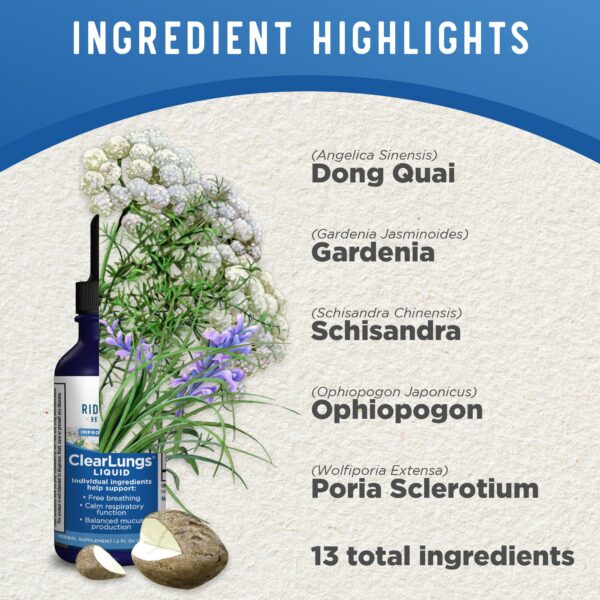 Fórmula natural ClearLungs para respirar mejor