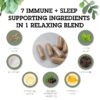 Fórmula natural para dormir con melatonina y extractos de plantas