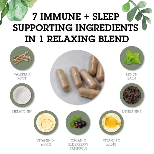 Fórmula natural para dormir con melatonina y extractos de plantas