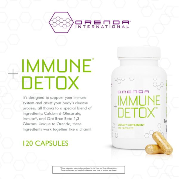 Version 1.0.0 Fórmula Orenda Immune Detox ingredientes calcio glucarato