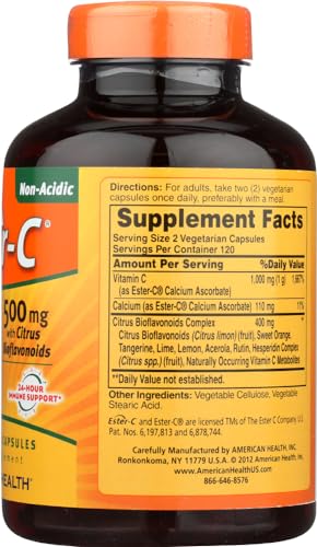 Fórmula patentada Ester-C vitamina C