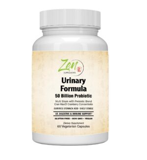 Fórmula Probiótica Urinaria Zen frasco con 60 cápsulas