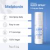 Fórmula rápida acción melatonina spray NorVita vegano