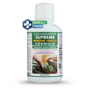 Version 1.0.0 Fórmula suprema para salud inmunológica Deca Aloe botella 16 onzas