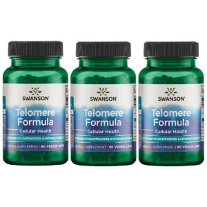 Version 1.0.0 Fórmula telómero Swanson 90 cápsulas vegetales paquete de 3