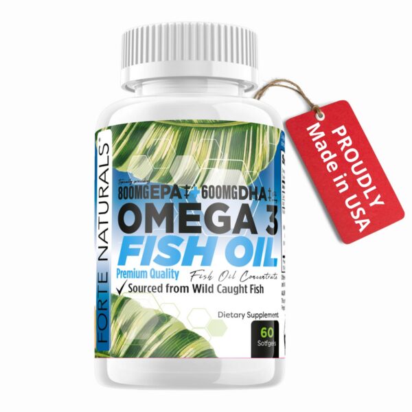 Version 1.0.0 Frontal de la botella FORTE NATURALS Omega 3 2000 mg