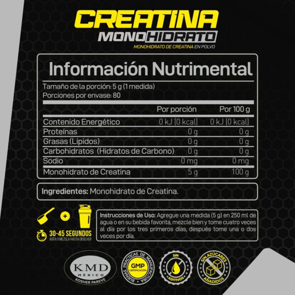 Etiqueta frontal de Forzagen Creatine Monohydrate
