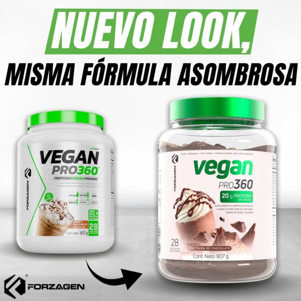 Etiqueta del producto Forzagen Protein 360