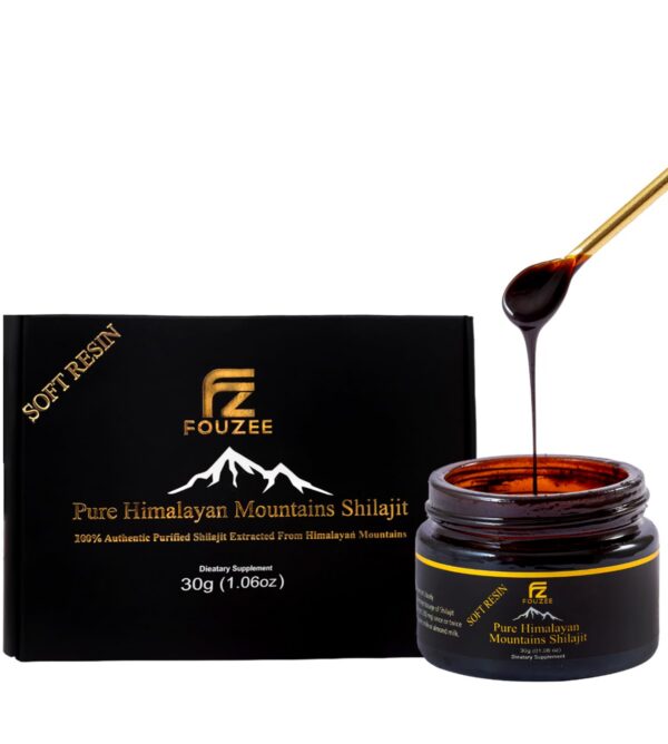Shilajit puro Himalaya FOuZEE resina frontal