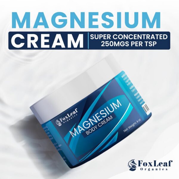Version 1.0.0 Etiqueta frontal FOXLEAF Magnesium Cream