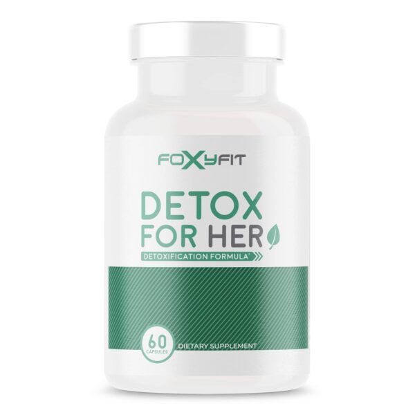 Version 1.0.0 FoxyFit Detox para Ella suplemento detox para mujeres 60 cápsulas