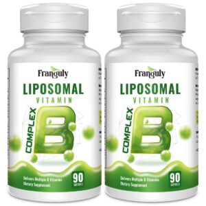 Franguly complejo B liposomal envase frontal 90 softgels