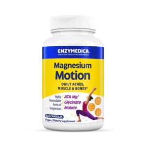 Frasco de cápsulas Magnesio Motion de Enzymedica