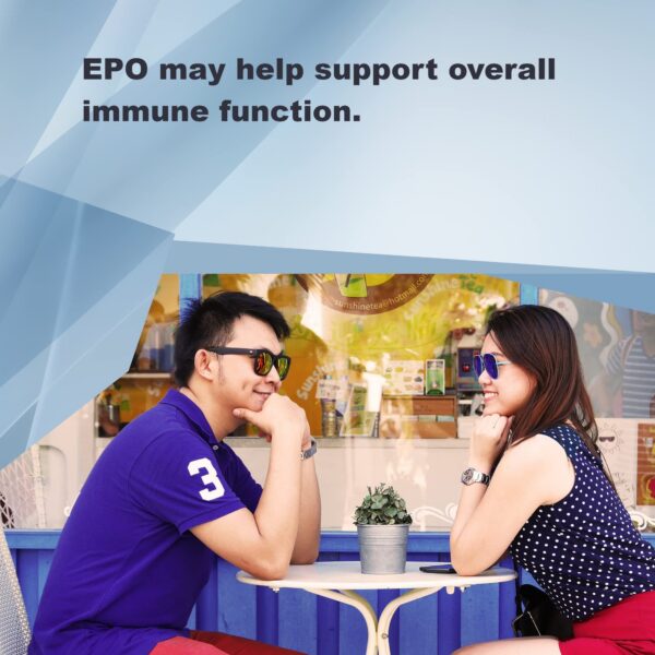 Frasco de aceite de onagra 500 mg LifeLink producto saludable