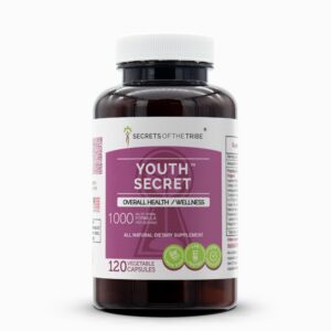 Frasco 120 cápsulas Youth Secret suplemento natural bienestar